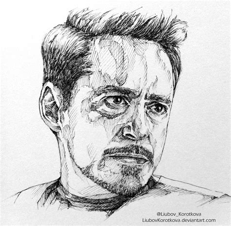 Iron Man Ink By Liubovkorotkova On Deviantart