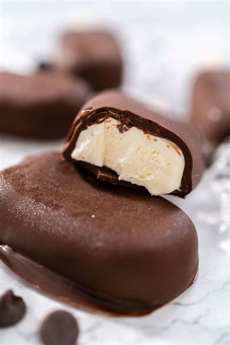 Chocolate Dipped Ice Cream Bars Colleen Christensen Nutrition