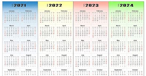 2021 2022 2023 2024 Calendar Year 2020 2021 2022 2023 2024 Calendar