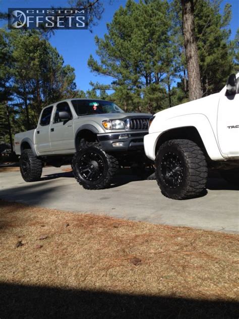 The 2004 toyota tacoma has a 2.4 l base engine size. Wheel Offset 2004 Toyota Tacoma Super Aggressive 3 Suspension Lift 6 Custom Rims