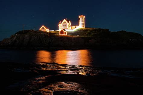 Nubble Lighthouse York Maine Photograph By Jeff Folger Fine Art America