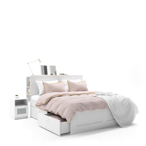 Ikea brimnes bett ich verkaufe mein ikea brimnes bett inklusive matratze, kopfteil und lattenrost. Ikea Brimnes weißes Bett 3D-Modell - TurboSquid 1493723