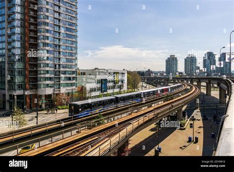 Vancouver Canada April 14 2020 Skytrain Rapid Transit System