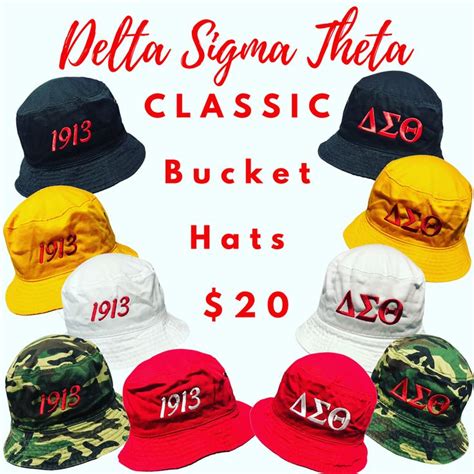 Delta Sigma Theta Dst Classic Bucket Hat In 2022 Delta Sigma Theta