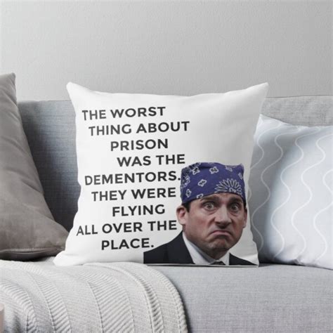 The Office Pillows Prison Mikemichael Scott The Office Us Throw