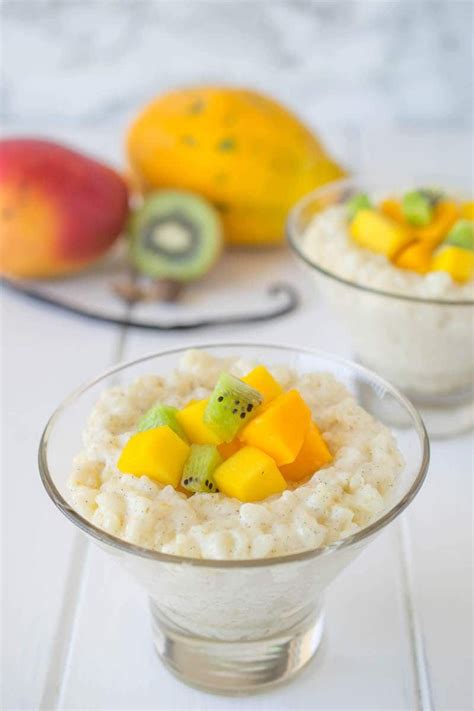 Made with nonfat milk, this comforting rice pudding (delicious for breakfast, too) has a lovely creamy consistency because italian arborio rice is used. Tropical Rice Pudding | Recipe | Rice pudding, Pudding ...