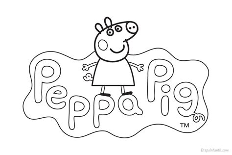 Baby dolls, doll clothes, doll furniture, doll houses Dibujo Peppa Pig para colorear - Etapa Infantil