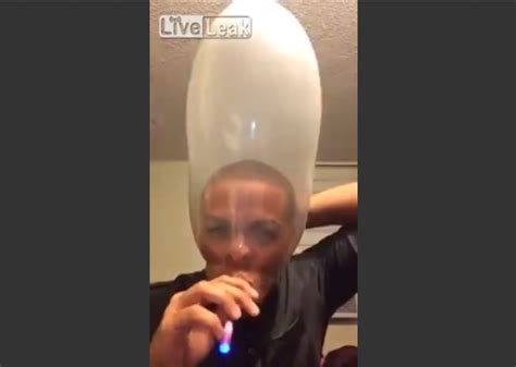 This Dude Stretched A Condom Over His Head And Hotboxed It And It Goes Pretty Much How You