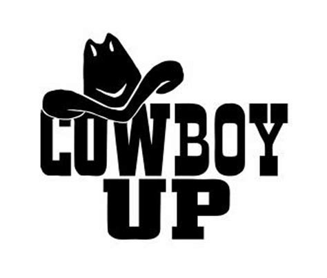 Cowboy Up Decal Western Decals Cowboy Decor Country Ts Etsy