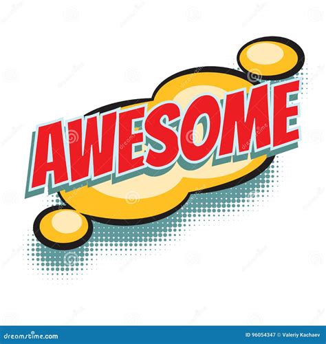 Awesome Word Stock Illustrations 1697 Awesome Word Stock