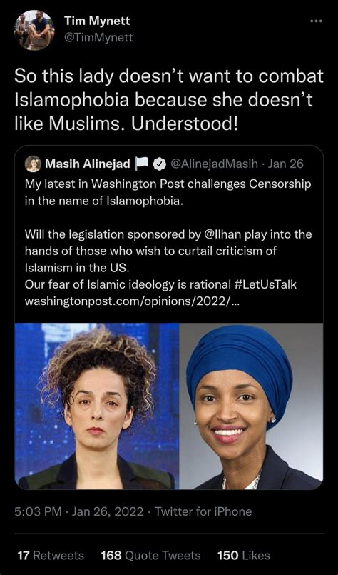 Ilhan Omars Husbands Tweet About An Iranian Womans Right Activist Who