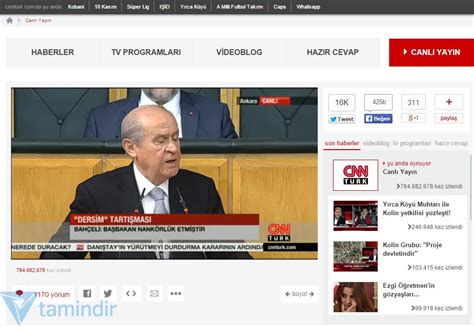 Günün her saatinde haber izlemek isteyenlere hitap eden cnn türk tv nin kesintisiz ve donmadan keyifle seyredebilirsiniz. CNN TÜRK Canlı Yayın İzle - CNN TÜRK İzleme Servisi - Tamindir