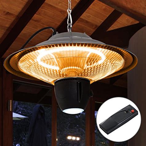 Outsunny W Patio Heater Outdoor Ceiling Mounted Aluminium Halogen