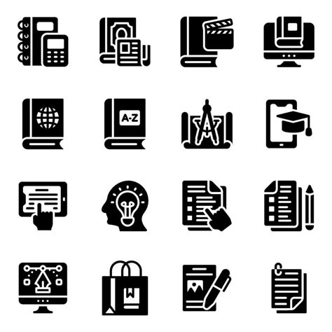 Education Icon Set 2252854 Vector Art At Vecteezy