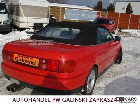 1992 Audi 90 23 Cabriolet Benzyna Skora Car Photo And Specs