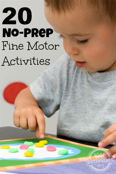 20 No Prep Fine Motor Skills Activities