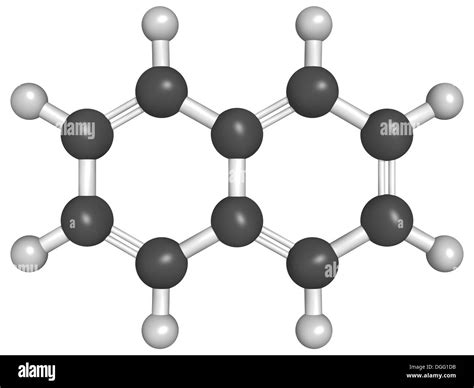 Chemical Structure Of Naphthalene A Mothball Ingredient Stock Photo