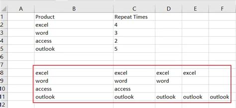 Repeat Cell Value N Times In Excel Free Excel Tutorial