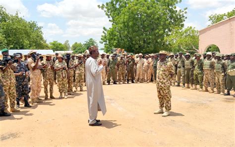 nsa visits troops fighting boko haram  yobe premium times nigeria