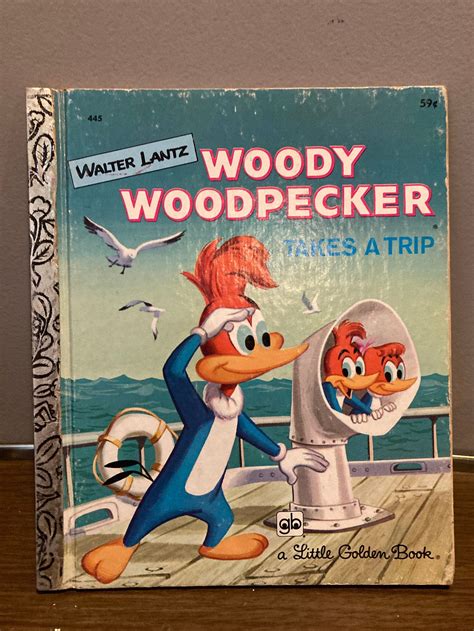 Vintage Woody Woodpecker Takes A Trip Little Golden Book 1978 Etsy