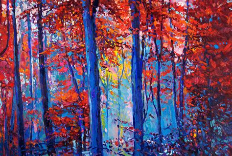 Autumn Landscape By Ivailo Nikolov Painting By Boyan Dimitrov