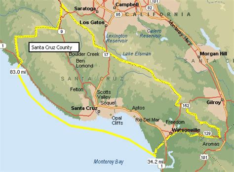 Where Does Santa Cruz County End Santa Cruz Ca Patch