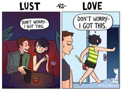 Funny Comics That Show Difference Between Lust And Love Pics