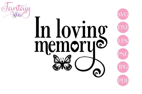In Loving Memory (Graphic) by Fantasy SVG · Creative Fabrica
