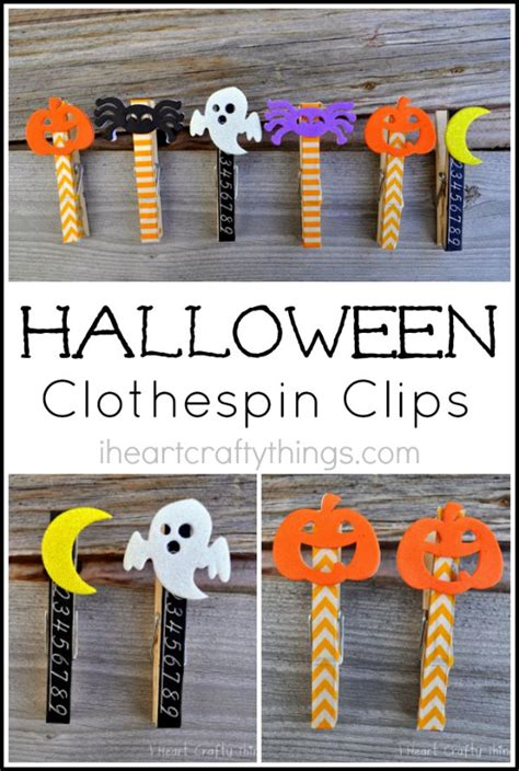 Halloween Clothespin Clips