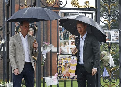 Prince William And Harry Pay Tribute To Princess Diana Daily Mail Online
