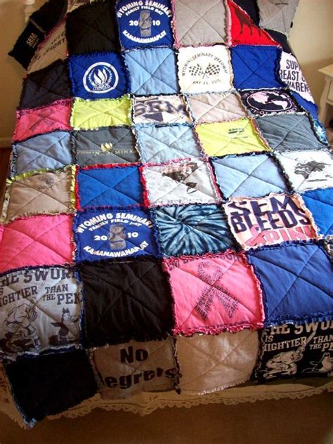 Custom T Shirt Quilt Made From Your Own Tees Made To By Ohzie Quilt