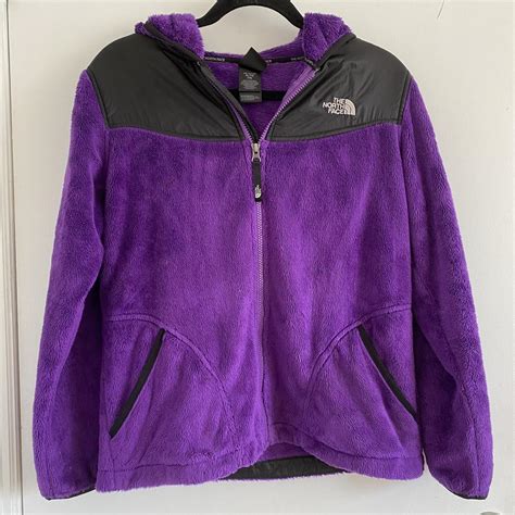the north face furry purple jacket super warm and depop