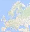 A high resolution map of Europe extracted from Google Maps [5650x6053 ...