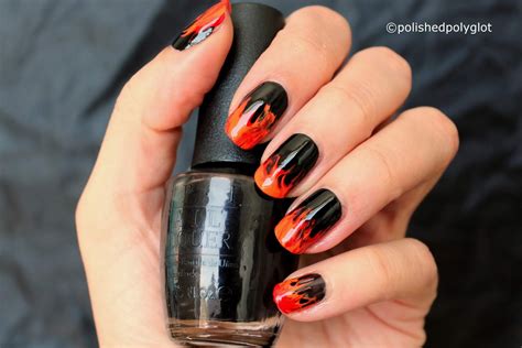 55 Orange And Black Nail Designs được Yêu Thích Nhất