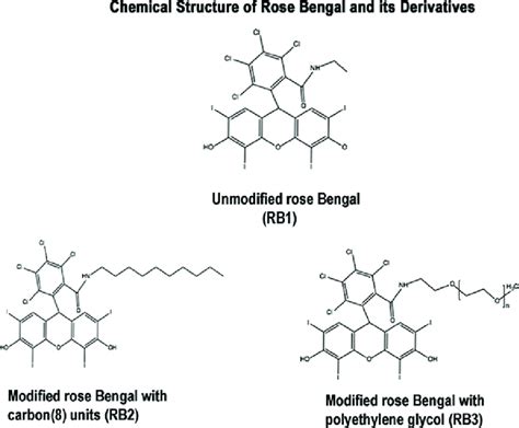 Chemical Structure Of Rose Bengal And Its Derivatives Download