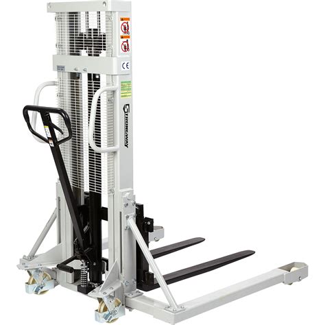 Strongway Manual Pallet Stacker — 2200 Lb Capacity 98in Max Lift