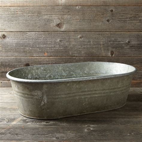 Shop wayfair for the best galvanized bathtub. Vintage Galvanized Bathtub Planter | Williams-Sonoma