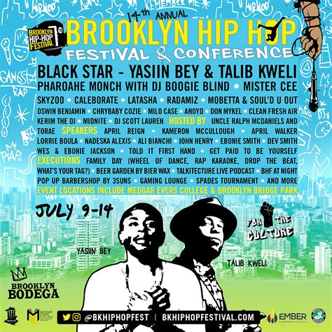 Brooklyn Hip Hop Festival 2018 Underway Black Star Headlining The