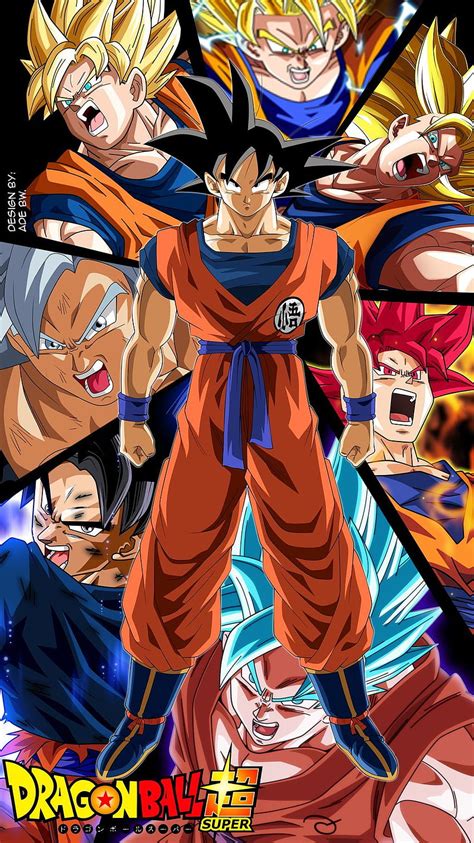 Goku And 7 Forms By Adb3388 Goku All Transformations Hd Phone