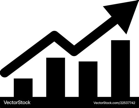 Graph Icon Growth Symbol Royalty Free Vector Image