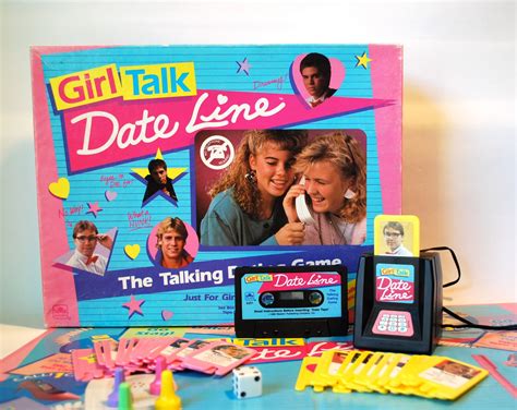 Girl Talk Date Line Board Game Totally 80s