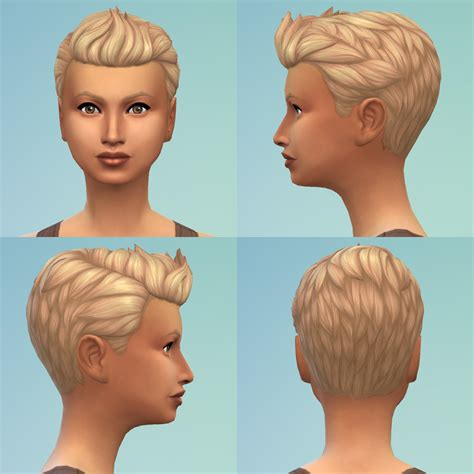 Mod The Sims Deprecated Medium Wavy Parted Gender Conversion