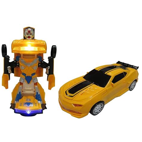 Buy Car Transforms Into Robot Car Toys For Children Bump And Go Action