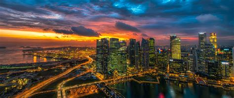 Glowing Singapore 219 Wallpaper Ultrawide Monitor 219 Philadelphia