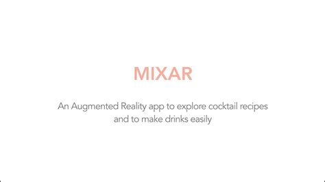 Mixar Augmented Reality Cocktail Recipe Youtube