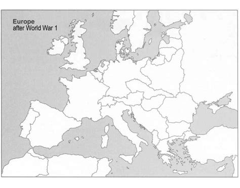 Map Of Europe After Wwi Before Wwii Diagram Quizlet