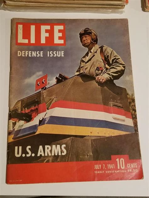 Ww2 Life Magazine General George Patton On Cover Defense Issue 1941