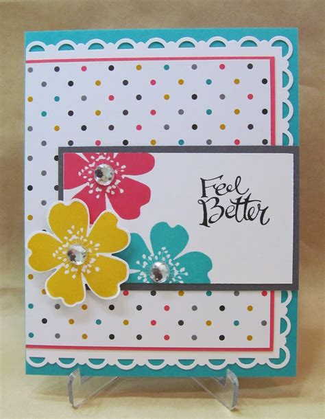 Savvy Handmade Cards Floral Feel Better Card