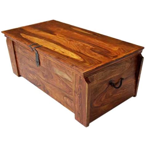 Exclusive william morris wallpaper vintage steamer trunk coffee table, toy chest storage bench. Grinnell Wooden Storage Trunk Chest Box Coffee Table