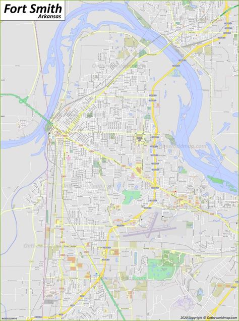 Fort Smith Map Arkansas Us Discover Fort Smith With Detailed Maps